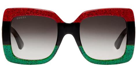 blue and red stripe gucci|red and green Gucci glasses.